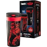 Bialetti Stranger Things Termos Seyahat Kupası - Karanlıkta Parlayan - Sıcaklık Koruma &Ouml;zelliği - Bulaşık Makinesinde Yıkanam