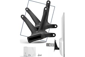 3IDEE Pack d'adaptateurs VESA Compatible avec moniteurs HP (22f, 24f, 24fw, 24fh, 27f, 27fw, 27fh, 22er, 22es, 24es, 24ea, 24er, 27es, 27ea, 27er) - kit de vis Inclus - 75x75mm - Pack Double (Noir)