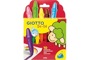 Giotto Be-Bè Súper Ceras Estuche 10 Uds + Sacapuntas
