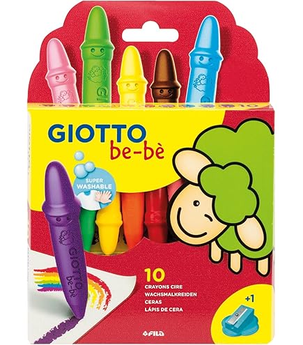 Pastelli A Cera Giotto Maxi - Confezione Da 60 Colori Vivaci, Formato Gigante 11,5 Mm Per Bambini - Foto 12