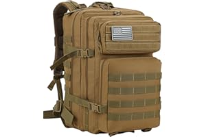 Supersun Militär Rucksack 45L Taktischer Bundeswehr Groß Herren Wasserdicht Outdoor Army Arbeitsrucksack Molle Armee Rucksack