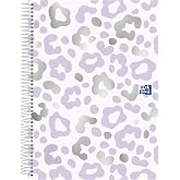 Oxford Dream Tech Notebook A4+ Extra Hard Cover Europeanbook 5 x 5, 120 Sheets, Animal Print, Pink