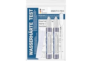 BMUT Pomiar twardości wody | zestaw testowy niemiecki zakres twardości | roztwór miareczkowy | miękki, średni, twardy | miareczkowanie | zakres pomiarowy 0-30 °dH – sprawdzanie wapnia (2 x 15 ml)