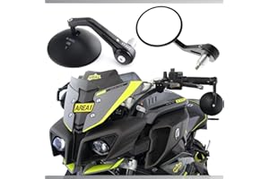 ‎AREA1 Area1 Motorrad Spiegel Lenkerendenspiegel CNC kompatibel mit Luxxon XXLine, Uno, Twinrider, E2100, Li, S, E3000, E3100LiS (V48)