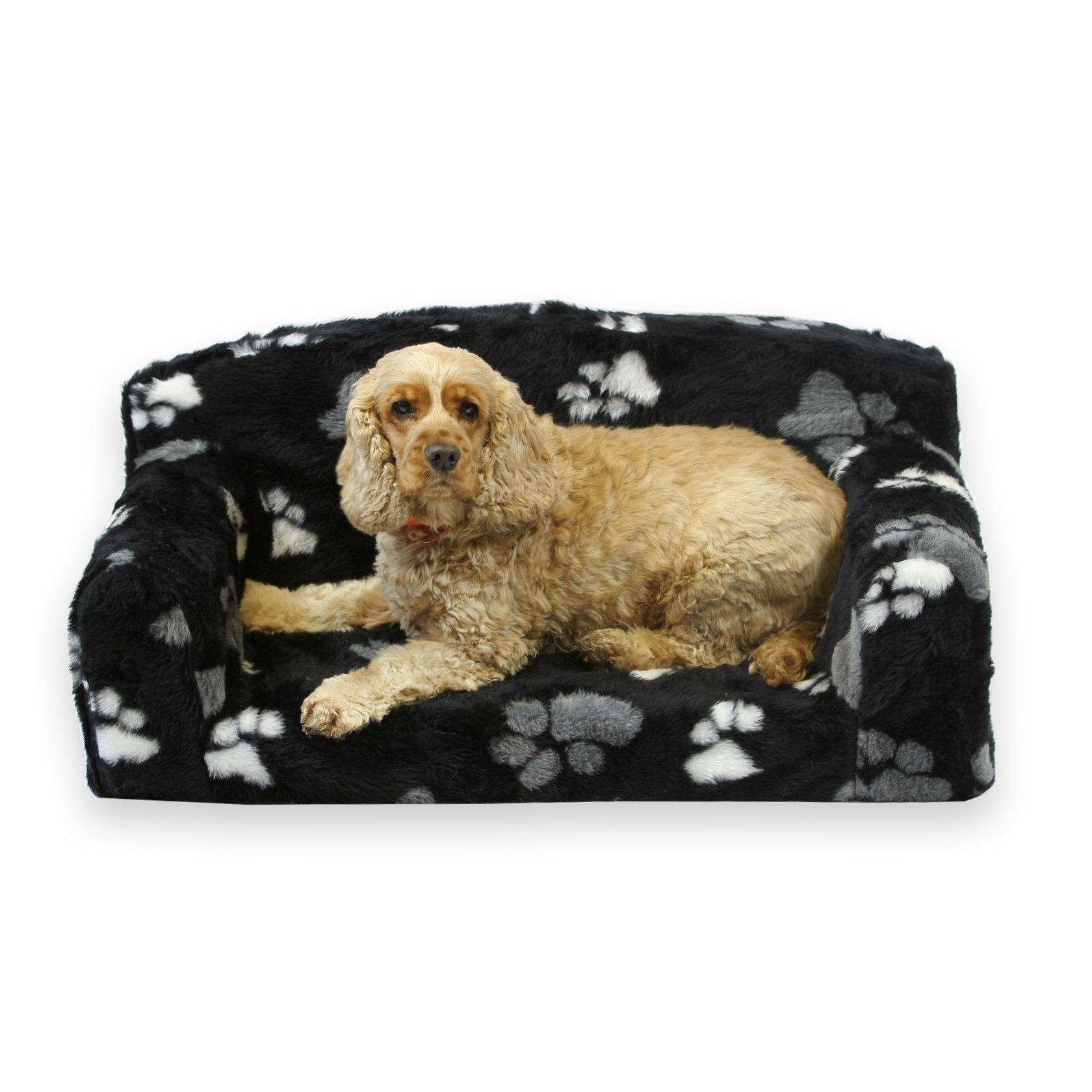 Fur Paws Faux Fur Pet Sofa. Nice Pet Settee. Very Soft Dog bed