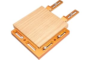 LUNYEE CNC Workpiece Positioning Device, Aluminum Vise Toe Clamp for T-slot and Perforated Tables - Woodworking Device with Repeatable Positioning Side Clamp