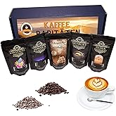 C&T Premium Kaffee Geschenk-Set | 5x Raritäten je 100g Ganze Bohne | Hawaii Kona + Jamaika Blue Mountain + Australien Skybury