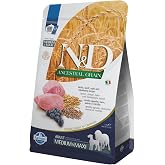 N&amp;D Ancestral Grain Kuru K&ouml;pek Maması, Kuzu, Kıl&ccedil;ıksız Buğday, Yulaf ve Yabanmersinli, Yetişkin Medium ve Maxi, 2.5 kg