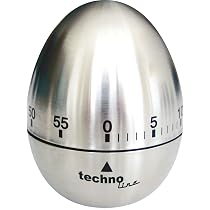 Techno Line KZW Analog Kurzzeitwecker Schwarz – Bis 60 Minuten, Mit Alarm, Für Wand Oder Tisch