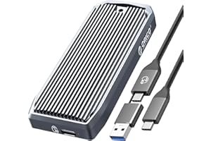 ORICO Boîtier SSD M.2 NVMe 40Gbps jusqu'à 3700 Mo/s, boîtier en Aluminium pour SSD NVMe PCIe M-Key 2280/2260/2242/2230, Compatible avec USB4/Thunderbolt 3/4 USB3.2/3.1/3.0/Type-C - M2V01