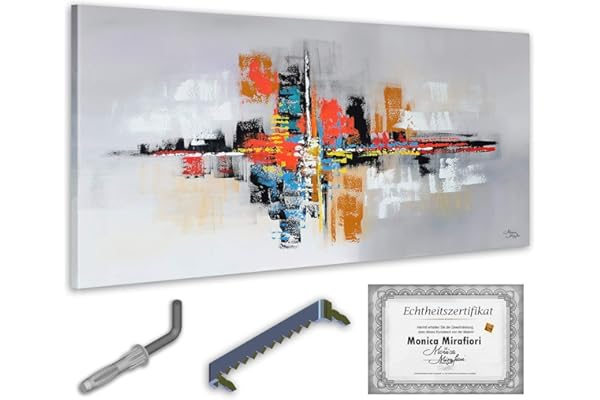 Monica Mirafiori I 100x50 cm I Tableau Peint à la Main I Modèles Tableau I Peintre Moderne I Tableaux Peintures I Toile sur Cadre en Bois