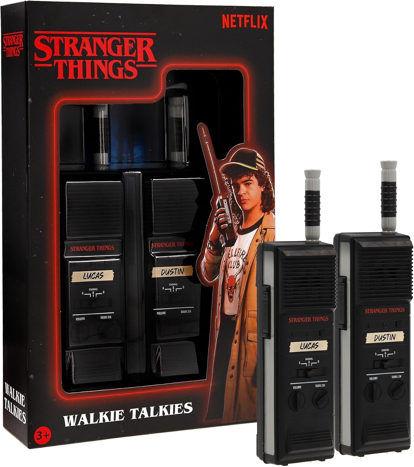 Stranger Things - WALKIE Talkie Juguetes electrónicos Dos Walkie-Talkies para Comunicarte A Través De La Transmisión De Ondas De Radio Inspirados En La Serie De Stranger Things