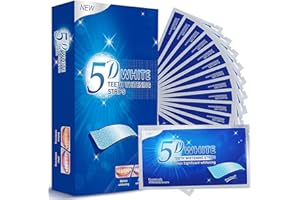 HKBTCH Zahnaufhellung, Bleaching Zähne Stripes, Teeth Whitening, Zahnbleaching Set mit Advanced No-Slip Technology, Zähne Aufhellen für Gegen Gelbe Zähne, Rauchflecken, Schwarze Zähne