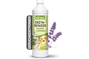 ‎BIO-CHEM bio-chem Enzymreiniger Konzentrat 1000 ml - Tiefenwirksamer Geruchsentferner gegen Urin, Katzenurin & Hundeurin - Mikrobiologischer Geruchsneutralisierer für Hunde & Katzen Geruch