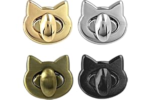 YSTJKD Fermoir Cartable Verrouillage Par Rotation Sac Sac à Main Lock Clasp Sac Twist Lock Matériel Verrouillage Sac Artisanat Fermoir Sac à Main 4pcs Pour Sac à Main En Cuir Et Accessoires DIY Craft à Main