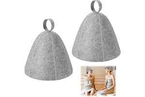 BINXIAOQIN 2 Stück Saunahut Herren Sauna Hut Saunahut Damen SaunamüTze Herren Lustige Hüte Lustiger Hut Sauna MüTze Herren Saunahut Filzhut Sauna Hat SaunamüTze Damen für Saunakappe Dampfbad-Hut Filz-Saunahut