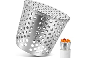 KOVSGQ Dachrinnen Laubschutz fallrohr Regenrinnen Laubschutz Fallrohrfilter Laubfangkorb Fallrohrschutz 85-100mm Anti-Blockier Edelstahl Dachrinnenschutz für Dachrohre Abflüsse Und Fallrohre