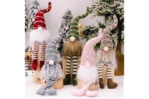 Cytecedx Dekoracja bożonarodzeniowa do wnętrz, 5 sztuk, dekoracja bożonarodzeniowa, małe figurki skrzata bożonarodzeniowego