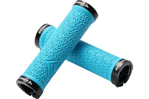 Bynccea Bicycle Grips,Double Lock on Locking Mountain Bike Handlebar Grips for MTB Mountain Bike