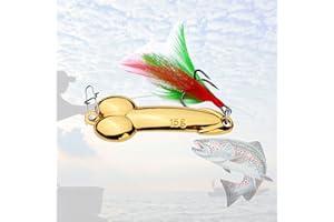 Enjoyard Esche Artificiali Spinning Regalo Scherzoso, Metal Artificiale Pesca Richiamo 15g Per San Valentino Regalo di Compleanno Del Pescatore, Fishing Lure Bait Per Pesca Alla Trota, Spigola