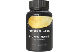 Lions Mane Supplement High Strength - 1500mg per Serving - Brain Fog/Cognitive Supplements by Futuro Labs - Nootropic Lion’s Mane Mushroom Capsules (Vegan) - 50% Polyphenols - 120 Day Supply (UK Made)