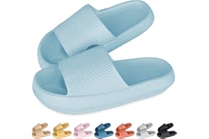 SHAINE Badeschuhe Herren Damen Cozislides Original Slippers Badeschlappen Cloudyzz Schlappen Wolke Hausschuhe Gummi Home Slippers rutschfeste Pantoletten Sommer Garten Badelatschen Flip Flops