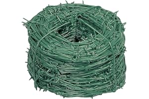 VERDELOOK Spina Zinc, Filo spinato 2.2x100 m, per Recinzione e Sicurezza Giardino