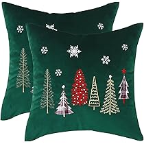 Set Di 2 Federe Per Cuscini Natalizie In Lino, 40x40 Cm, Con Cerniera Invisibile, Decorazione Divano E Casa - 2
