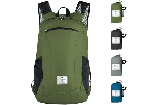 Naturehike Ultralätt Vikbar Vattentät Ryggsäck av 30D Nylontyg Torrväska 18L/22L/25L/30L Vandringsryggsäck för Vandring Camping Utomhusresor Vaupan