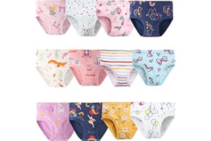 JackLoveBriefs Girls' Knickers Underwear Comfortable Briefs Cotton (2-9 Years)