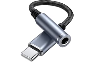 Oumida USB C na gniazdo 3,5 mm, adapter słuchawkowy, kabel audio typu C na AUX, kompatybilny z iPhone 16/15/Pro Max/15 Pro/15 Plus Galaxy S25, S24, S23, S22, Google Pixel 8/7 Pad (czarny)