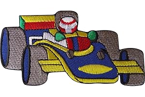 ELLU F1 Racing Car Patch Iron Sew On Formula One Clothes Jacket Bag Embroidered Badge