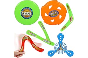 PELLINCH 6 Pezzi Set di Boomerang, Boomerang a Forma di V, Boomerang per Principianti Set, Giochi Interattivi Genitore Figlio, Giocattoli per Bambini, All'aperto per Principianti