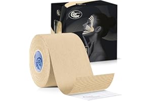 ‎CURETAPE CureTape Beauty Kinesiologie Tape – Natürliches Gesichtslifting ohne OP! Anti-Falten Tape für empfindliche Haut, hypoallergen, wasserfest, atmungsaktiv und sanft – für straffe, jugendliche Hau