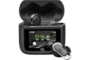 JBL Tour Pro 3, True Wireless Bluetooth-Kopfhörer mit intelligenter Ladebox, 40 h Akkulaufzeit, True Adaptive Noise Cancelling 2.0 und JBL Spatial 360 Sound mit Head Tracking, Schwarz