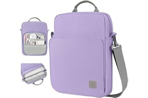 Dadanism 9-11" Tableta Bolsa de Hombro Protectora para iPad (A16) 11", iPad 10.ª Gen/Air 5 4 10,9", i-Pad Air/Pro 11", i-Pad 9/8/7.ª Gen 10,2", Galaxy Tab A9+ Plus 11"/Tab S10 FE, Grisáceo Púrpura