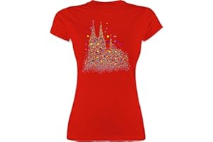 Shirtracer - Shirt Damen - Karneval & Fasching - Damen - Konfetti im Herzen