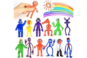 PURUUIGE Rainbow Friends Figure 12 pezzi, popolare gioco personaggi dei cartoni animati statue da collezione modello figure ornamenti 3,5-4,5 pollici per gli appassionati di giochi