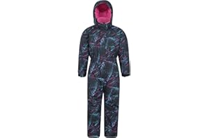Mountain Warehouse Cloud Kids Snowsuit - Tuta invernale impermeabile, monopezzo con cuciture nastrate e fodera in pile per bambine e bambini - Per pioggia, sci, inverno