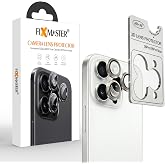 Fixmaster iphone 16 Pro - 16 Pro Max Uyumlu Kamera Lens Koruyucu, Beyaz Titanyum, Orijinal Rengiyle Kusursuz Uyum, Darbe Emic