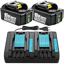 2 Stück 18V 5500mAh Li-ion BL1860B Ersatzakku für Makita Akku 18V mit