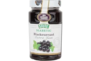 (10 Pack) - Stute - Diabetic Blackcurrant Jam | 430g | 10 Pack Bundle
