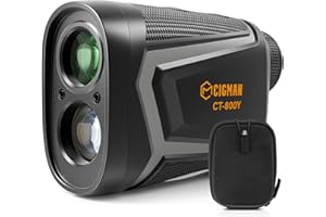 Télémètre de Golf CIGMAN Télémètre Laser 800-1000 Yards avec Pente Rechargeable par USB, grossissement élevé, Vibration de Verrouillage du mât de Drapeau, Mesure de Niveau, Mesure de Vitesse