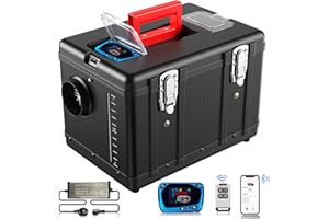 YiLFo Dieselheizung 8KW, 12V 24V DC Standheizung Diesel, 220V-240V AC Schnelles Vorwärmen Diesel Luftheizung, Bluetooth APP, Konstante Temperatur Sicherheit für Niedrige Temperaturen Höhenlagen