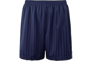 JJLC Boys Girls School Sports Shorts PE Football Shadow Stripe Shorts