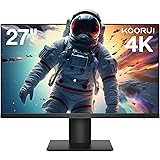 KOORUI Écran PC 27 Pouces, 4K Moniteur UHD(3840 * 2160), IPS, 4ms, 60Hz, 2X HDMI 2.0 & DisplayPort 1.4, Adaptive Sync, HDR10,