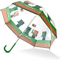 Parapluie Jurassic Park – Vélociraptors Imprimés – Cloche Transparente – Ouverture Manuelle - 7