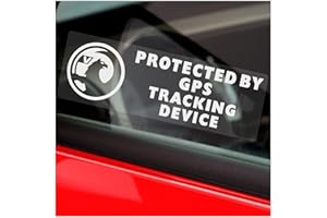 Platinum Place 5 x Stickers PPVAUXHALLGPS 2008+ GPS Tracking Device Signs Security WINDOW Labels Car Van Alarm Tracker WHITE on Clear 75x25mm