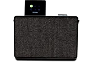 Pure Evoke Play Système de Musique Polyvalent pour l'intérieur et l'extérieur (Radio Dab+/FM, Radio Internet, podcasts, Spotify Connect, Bluetooth avec Un Son stéréo Riche de 40 W) Coffee Black