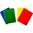 RefStuff RefScards Football Referee Red and Yellow Cards (Pack of 4 inc Blue & Green)